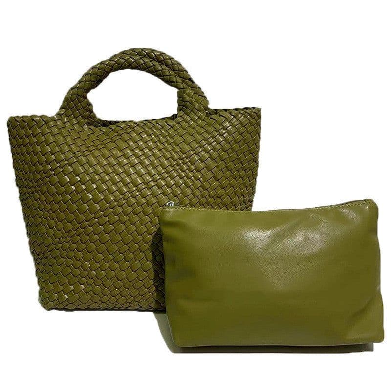 image-Women's Hand-woven Large Capacity Handbag