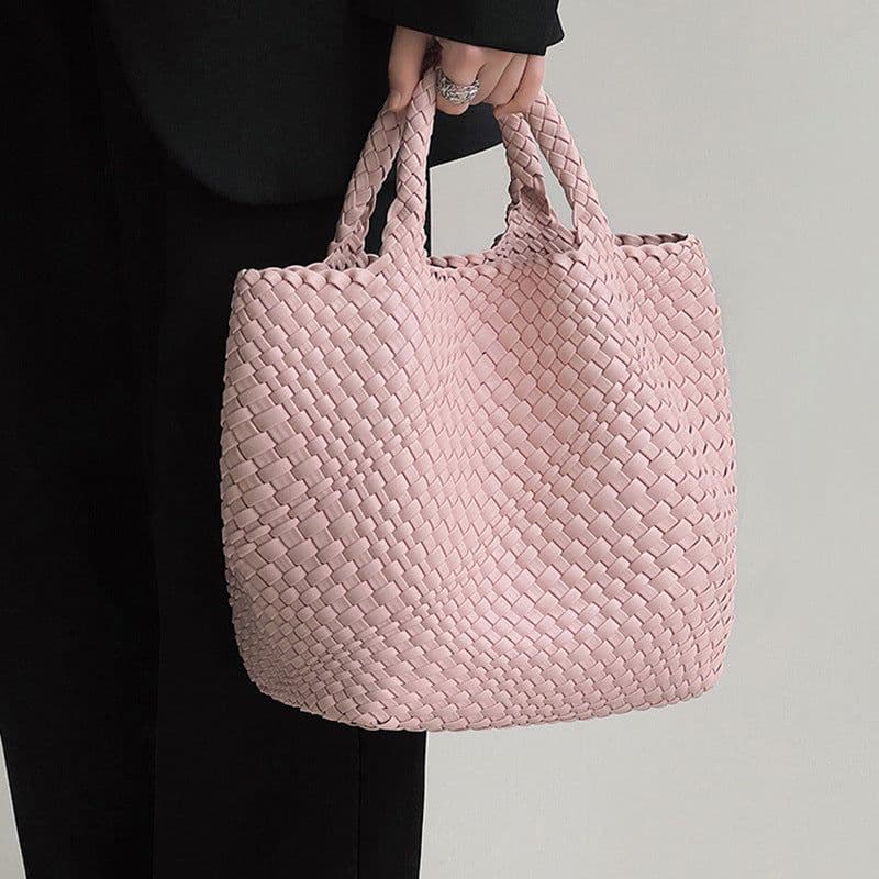 image-Women's Hand-woven Large Capacity Handbag