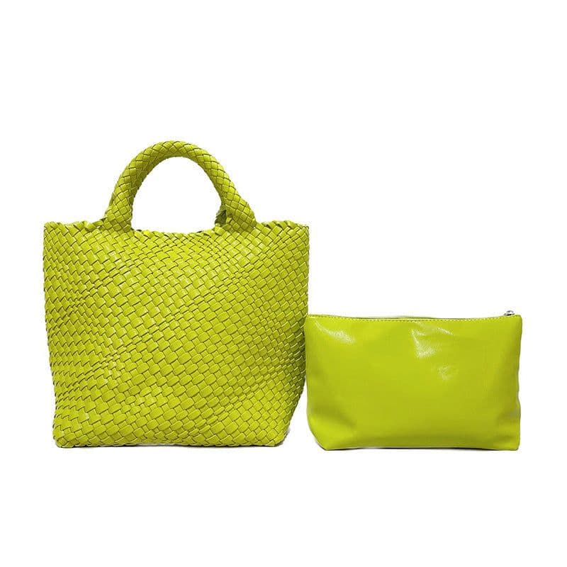 image-Women's Hand-woven Large Capacity Handbag