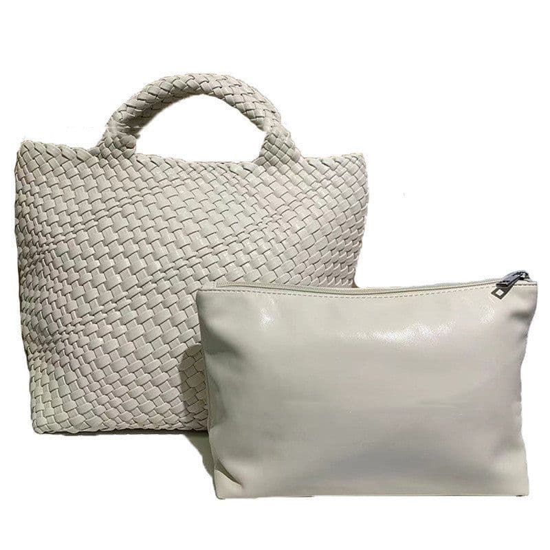 image-Women's Hand-woven Large Capacity Handbag
