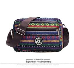 image-Ethnic Style Multi-layer Large Capacity Shoulder Bag