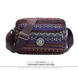 image-Ethnic Style Multi-layer Large Capacity Shoulder Bag