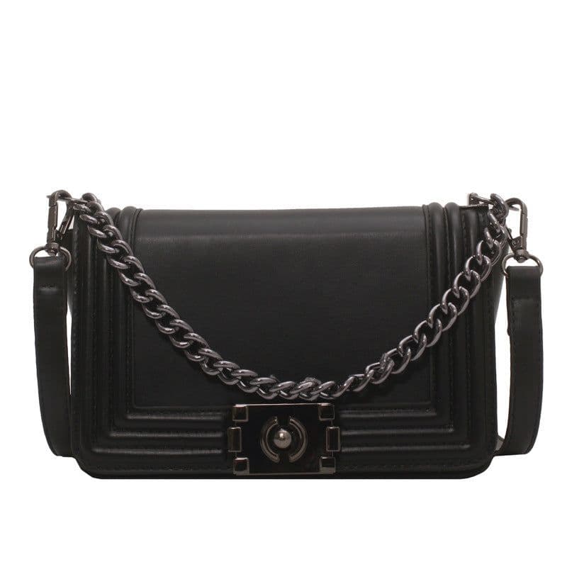 image-Contrast Color Small Square Bag Women