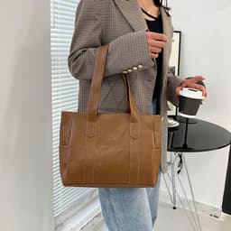 image-Large Shoulder Bag Women's Large Capacity Tote Handbag