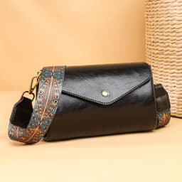 image-New Women's Crossbody PU Soft Leather Textured Large Capacity Lightweight Casual Shoulder Bag