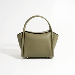 image-First Layer Cowhide Vegetable Basket Crossbody Bag For Women