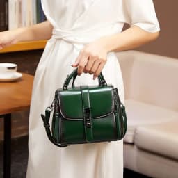image-Women's Cowhide Vintage Crossbody Handbag