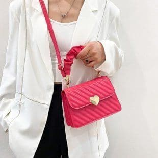 image-Commuter Rhombus Simple Shoulder Messenger Bag For Women