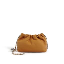 image-Top Layer Cowhide Texture Pleated Cloud Bag Women's Shoulder Crossbody