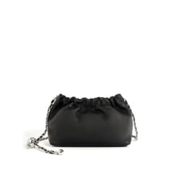 image-Top Layer Cowhide Texture Pleated Cloud Bag Women's Shoulder Crossbody