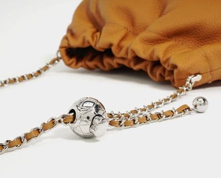 image-Top Layer Cowhide Texture Pleated Cloud Bag Women's Shoulder Crossbody