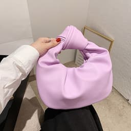 image-Western Style Crossbody Portable Pleated Cloud Bag For Women