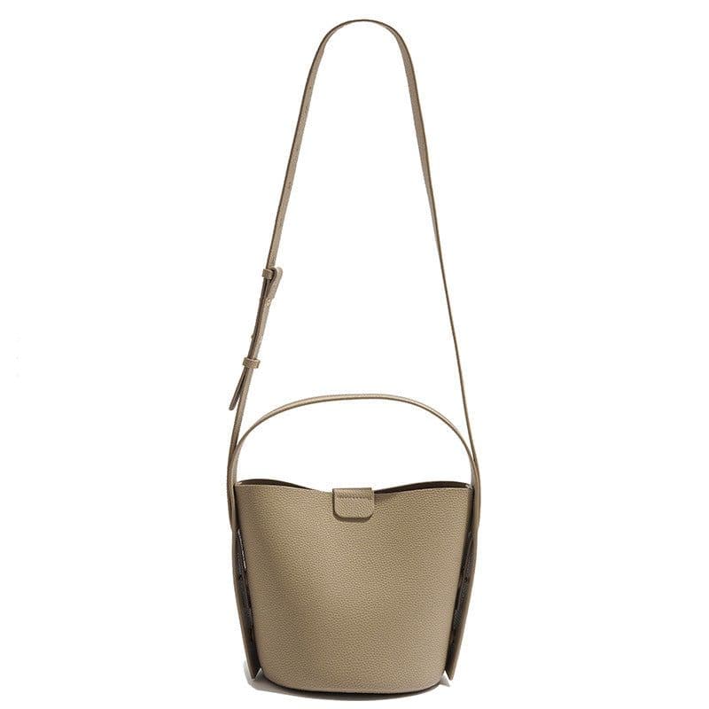 image-Women's Leather Design Simple Retro Crossbody Shoulder Bag