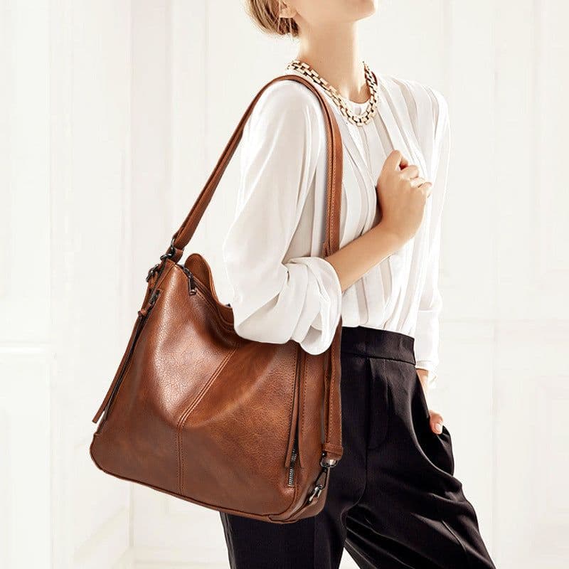 image-Women's Shoulder Bag Three Piece Tote Crossbody Back Bag