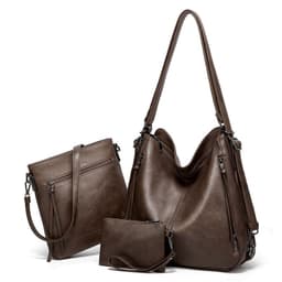 image-Women's Shoulder Bag Three Piece Tote Crossbody Back Bag