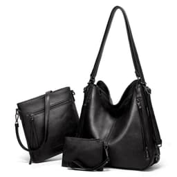 image-Women's Shoulder Bag Three Piece Tote Crossbody Back Bag