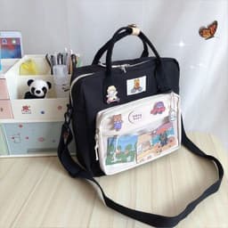 image-Dual-use Schoolbag Japanese Cute Cartoon Large Capacity Portable Crossbody