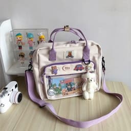 image-Dual-use Schoolbag Japanese Cute Cartoon Large Capacity Portable Crossbody