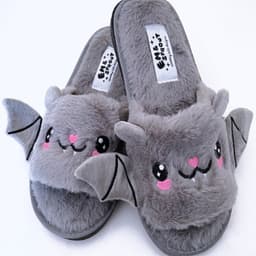 image-Halloween Shoes Cute Bat Slippers With Wings Winter Warm Home Slippers Women Men