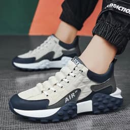 image-Running Sports Shoes Men Breathable Lightweight Non-slip Outdoor Sneakers