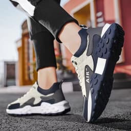 image-Running Sports Shoes Men Breathable Lightweight Non-slip Outdoor Sneakers