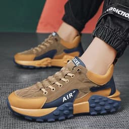 image-Running Sports Shoes Men Breathable Lightweight Non-slip Outdoor Sneakers
