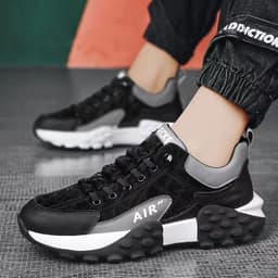 image-Running Sports Shoes Men Breathable Lightweight Non-slip Outdoor Sneakers