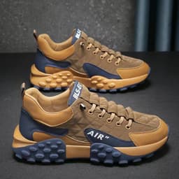 image-Running Sports Shoes Men Breathable Lightweight Non-slip Outdoor Sneakers