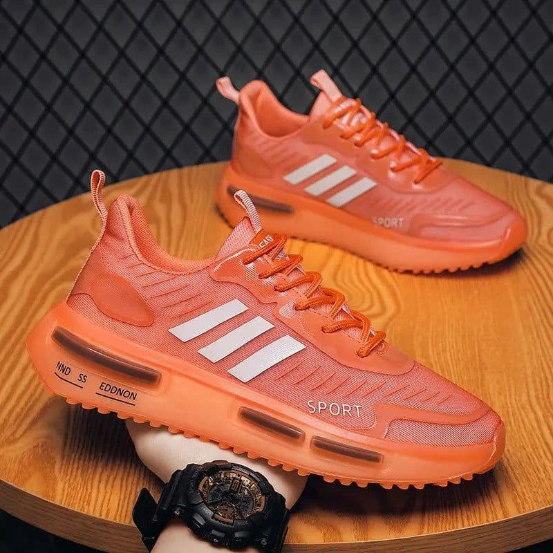 image-Air Cushion Sports Shoes Men Lace-up Sports Sneakers Outdoor Breathable Casual Shoes Walking