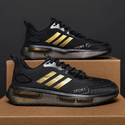 image-Air Cushion Sports Shoes Men Lace-up Sports Sneakers Outdoor Breathable Casual Shoes Walking