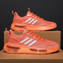 image-Air Cushion Sports Shoes Men Lace-up Sports Sneakers Outdoor Breathable Casual Shoes Walking