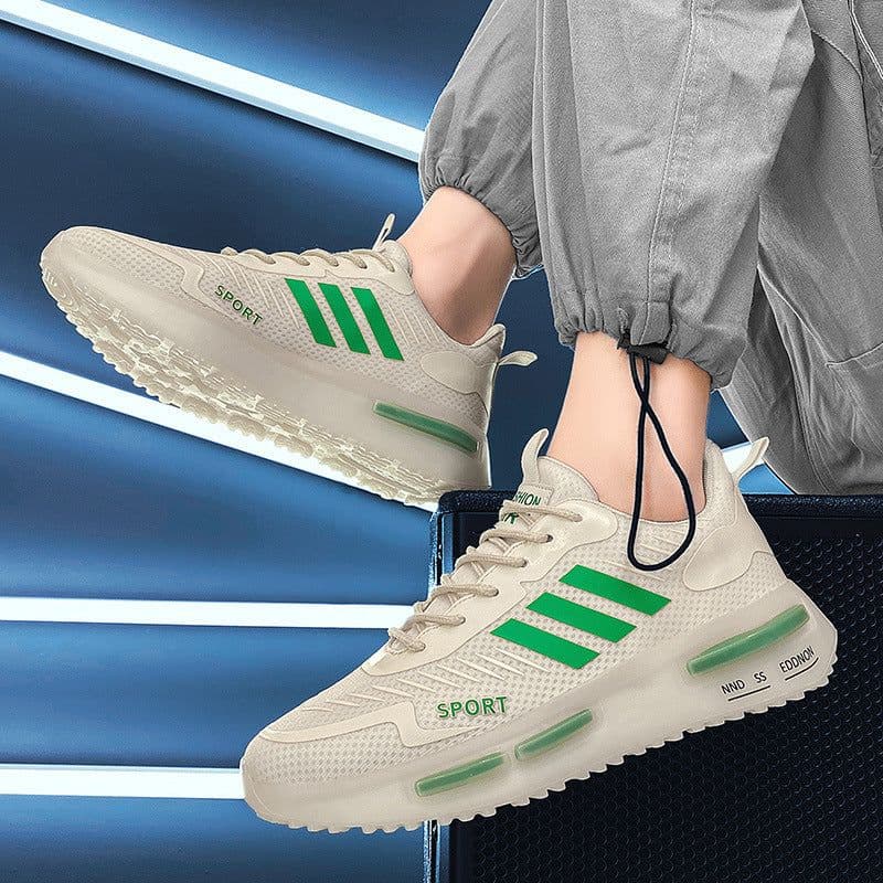 image-Air Cushion Sports Shoes Men Lace-up Sports Sneakers Outdoor Breathable Casual Shoes Walking