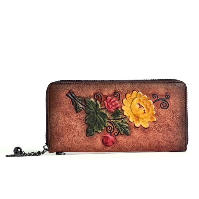 image-Retro Rub Colored New Skeleton-skin Ladies Zipper Bag