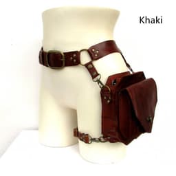 image-Men's And Women's Fashion Retro PU Satchel