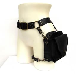image-Men's And Women's Fashion Retro PU Satchel