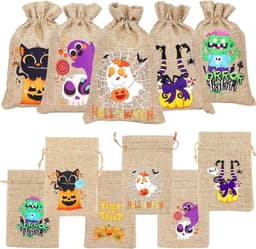 image-Linen Gift Candy Bag Drawstring Drawstring Pocket