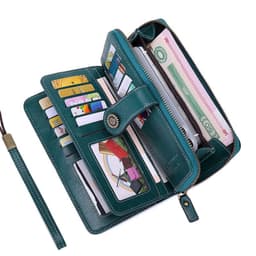 image-RFID Anti-magnetic Wallet Long Zipper Women's Large-capacity Handbag