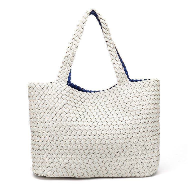 image-Woven Bag Open Cross Handbag