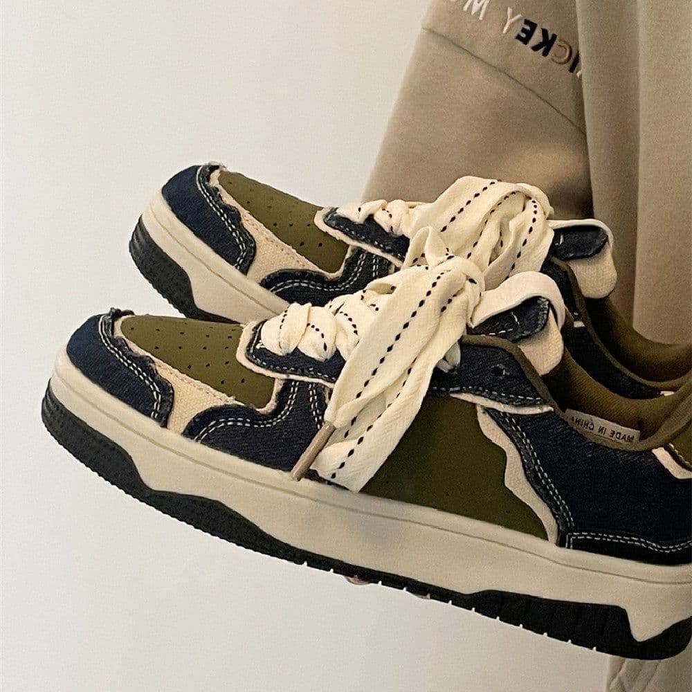 image-Fashion Denim Blue Casual Sneakers