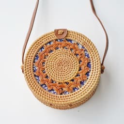 image-Fashion Personality Retro Rattan Weave Bag