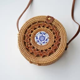 image-Fashion Personality Retro Rattan Weave Bag
