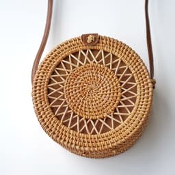 image-Fashion Personality Retro Rattan Weave Bag