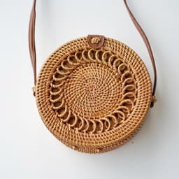image-Fashion Personality Retro Rattan Weave Bag