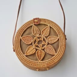 image-Fashion Personality Retro Rattan Weave Bag