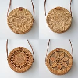 image-Fashion Personality Retro Rattan Weave Bag