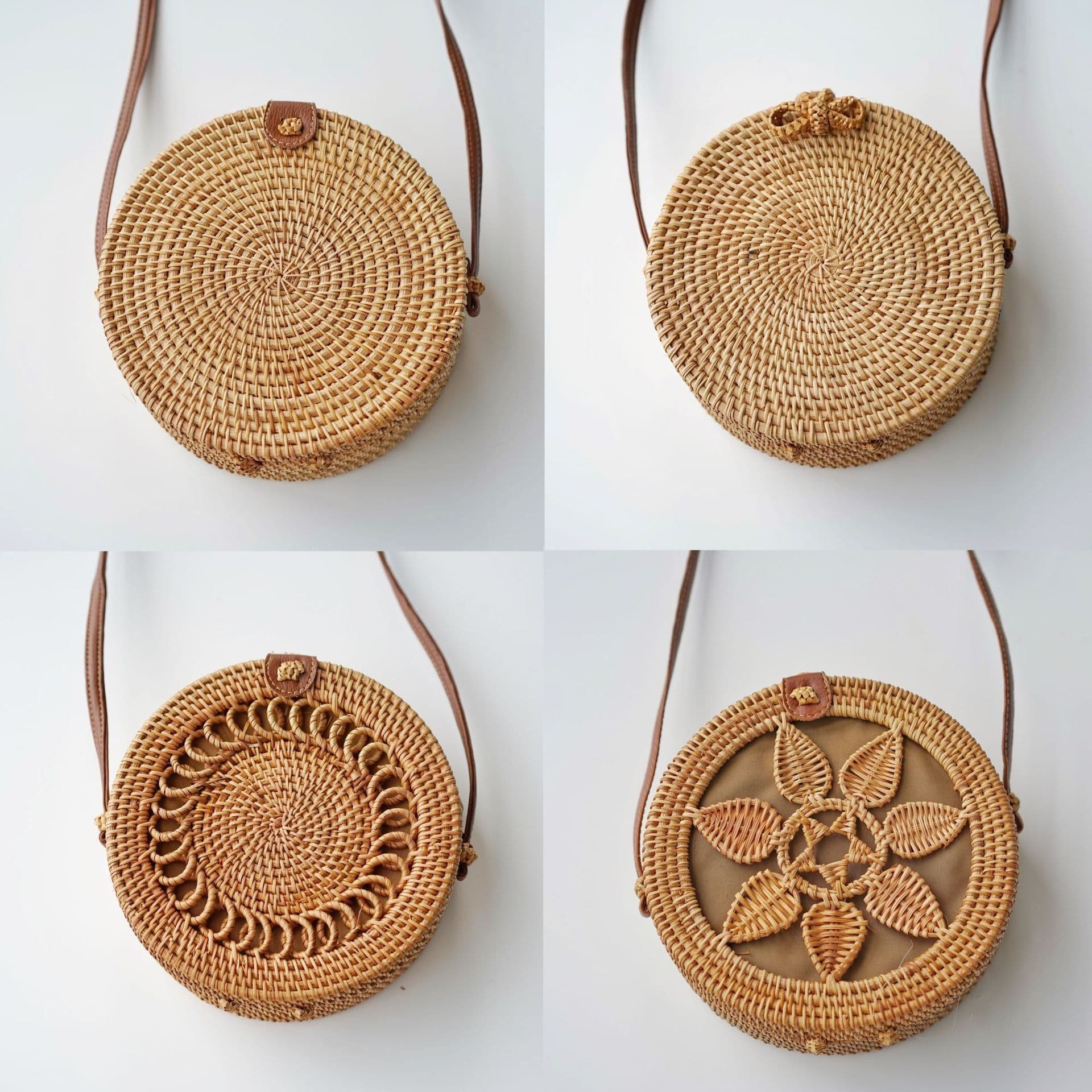 image-Fashion Personality Retro Rattan Weave Bag