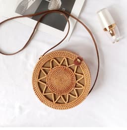 image-Fashion Personality Retro Rattan Weave Bag