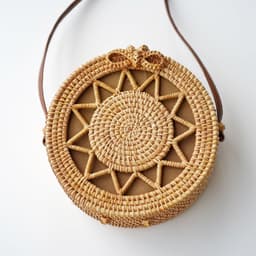 image-Fashion Personality Retro Rattan Weave Bag