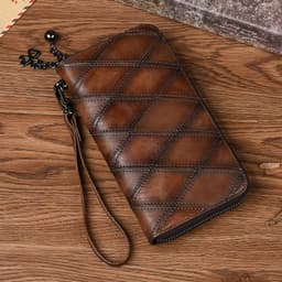 image-Women's Long Large Capacity Zipper Mobile Phone Bag