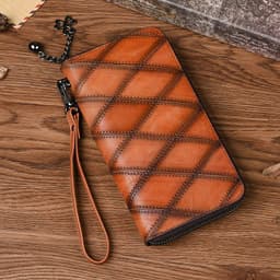 image-Women's Long Large Capacity Zipper Mobile Phone Bag